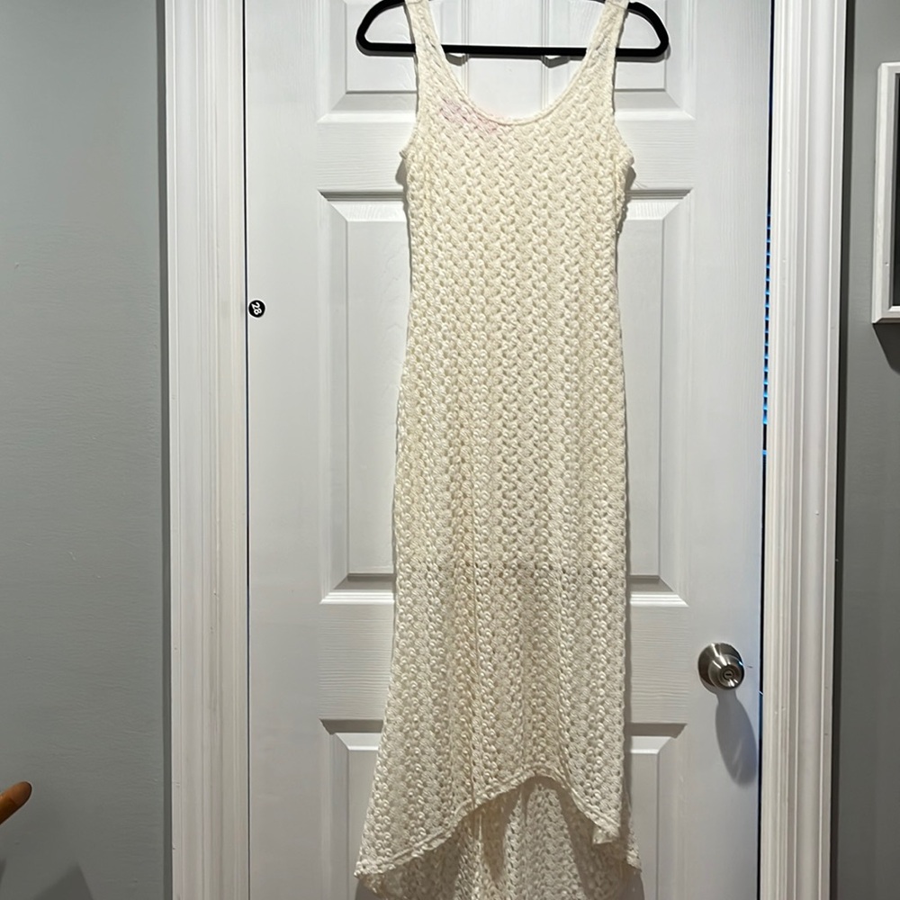 NWT HI-Low Maxi Crochet Dress